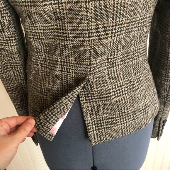Juicy Couture Wool Tweed Blazer Removable Rabbit Fur Collar Vintage Y2k Rare - Picture 7 of 16
